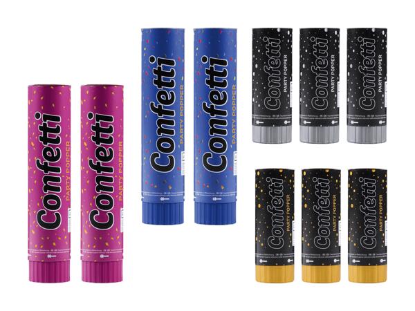 Set de canons à confettis, 2 ou 3 pièces