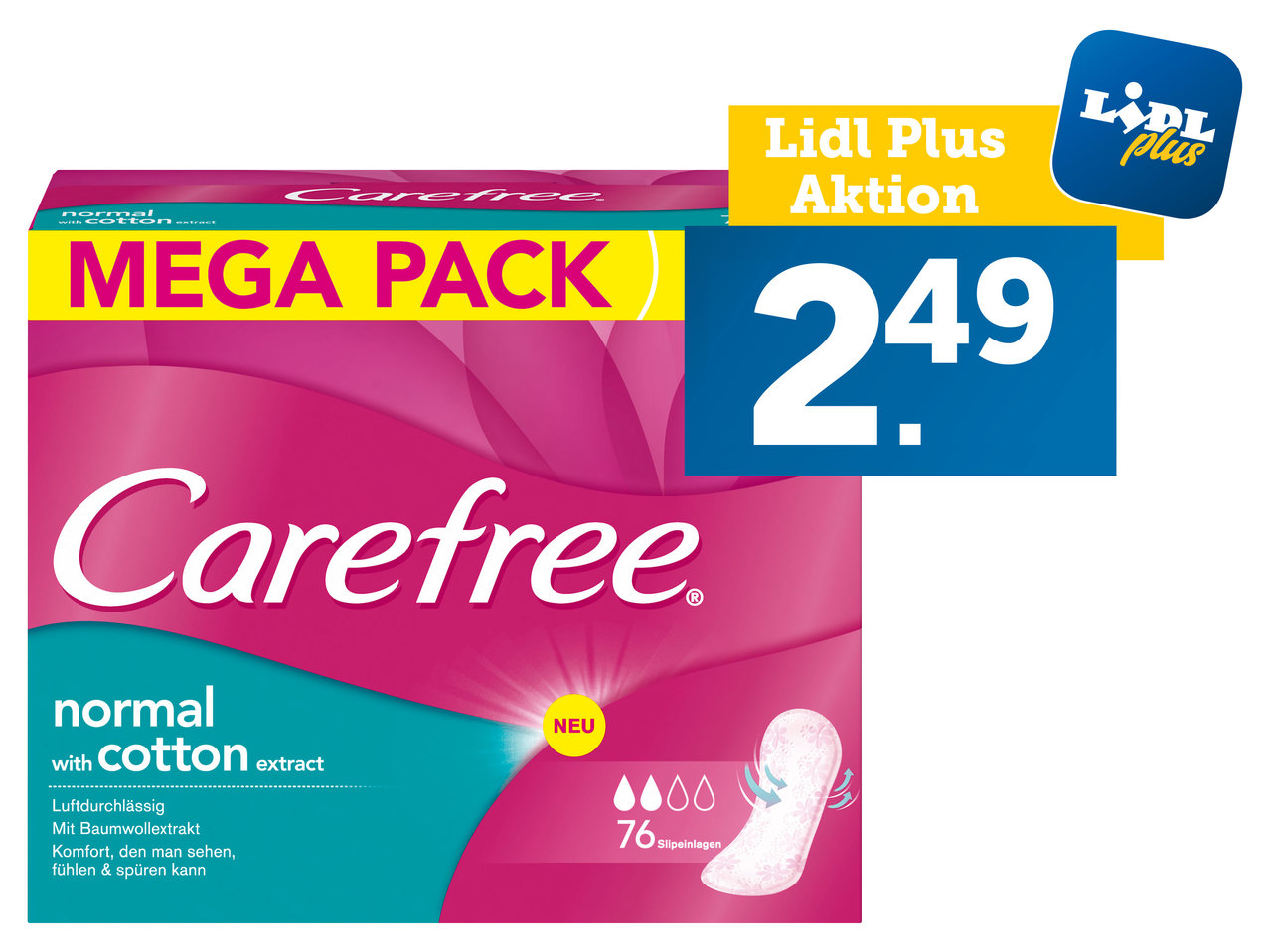CAREFREE Slipeinlagen Megapack