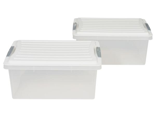 Storage boxes, 13L 2 pieces or 4.5L, 4 pieces