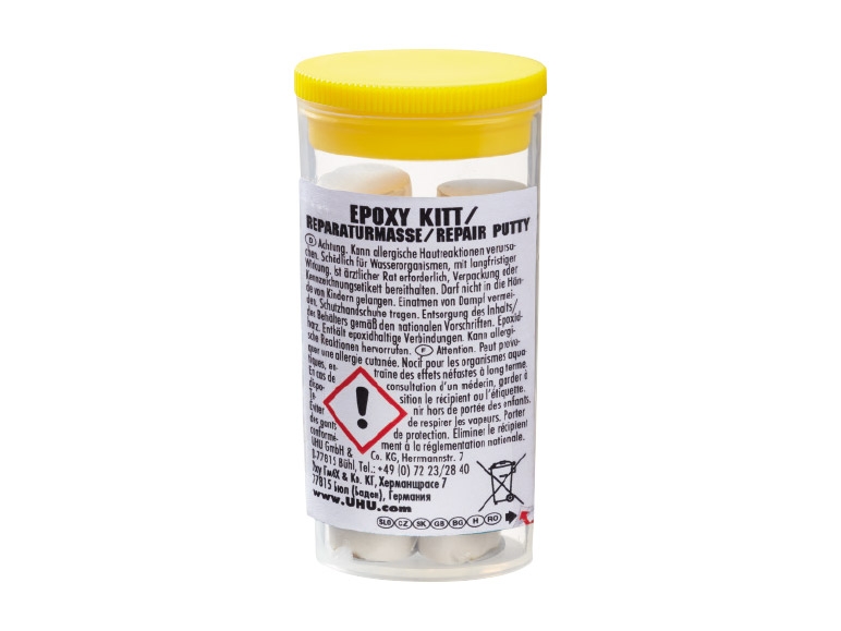 UHU Epoxy Repair Kit or Quick Epoxy Adhesive