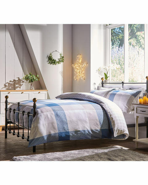 Check Double Brushed Cotton Duvet
