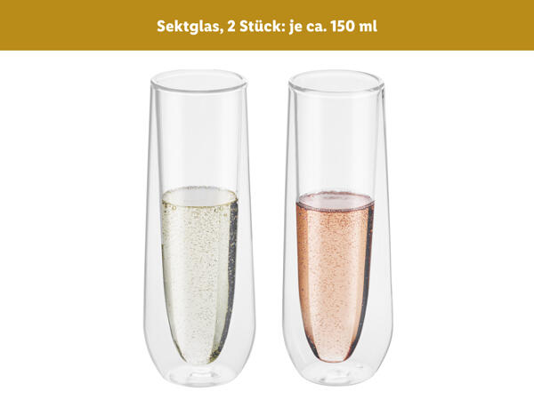 Thermo Glas, 2 Stück