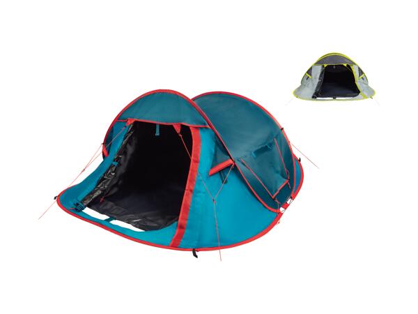 Mörklagt pop up-tält, 3 personer