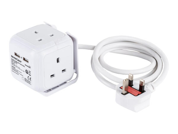 Silvercrest Socket Cube with USB Ports