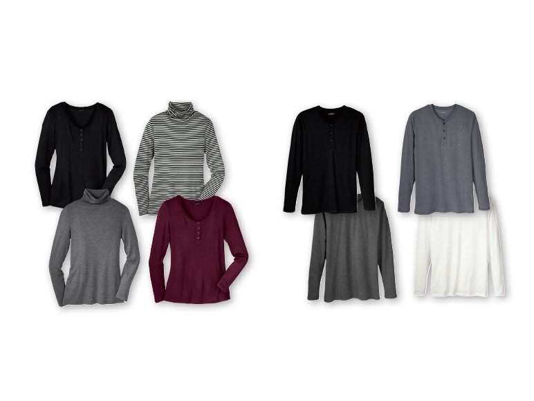 ESMARA(R) Ladies' or Men's Thermal Long-Sleeved Top