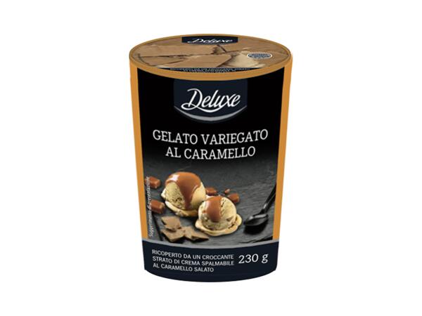 Variegated Ice-Cream with salted Caramel