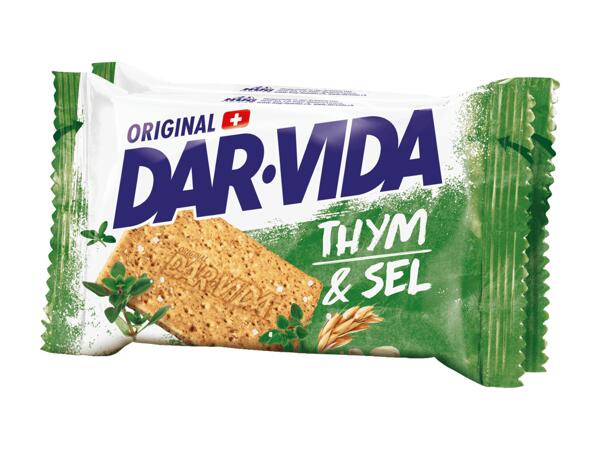 Crackers thym et sel DAR-VIDA, pack de 2