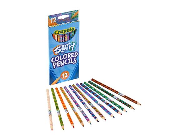 Crayola Swirl Coloured Pencils - 12 Pack