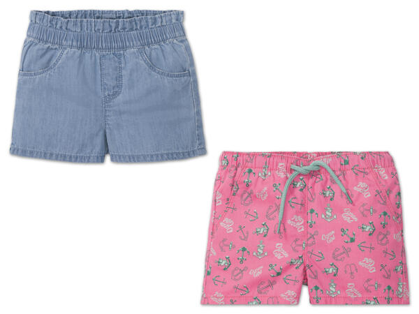 Mädchen Shorts, 2 Stück