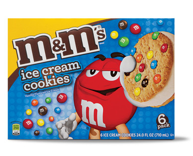 M&M's Ice Cream Cookie Sandwiches