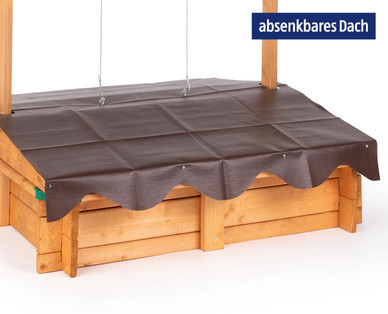 Sandkasten mit Dachlift