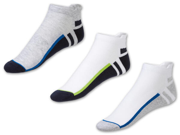 Damen/Herren Sneakersocken, 3 Paar