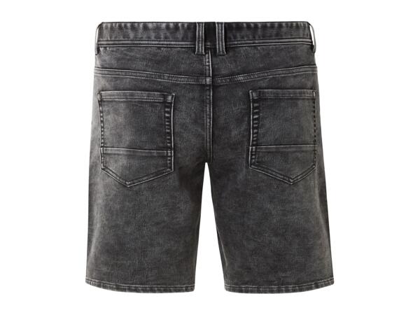 Esmara Men Men's Black Jersey Denim Shorts