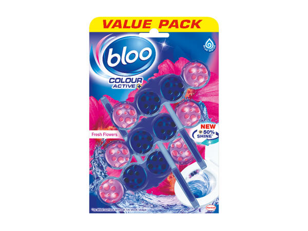 Bloo Color Active+ Fresh Flowers Toilet Blocks