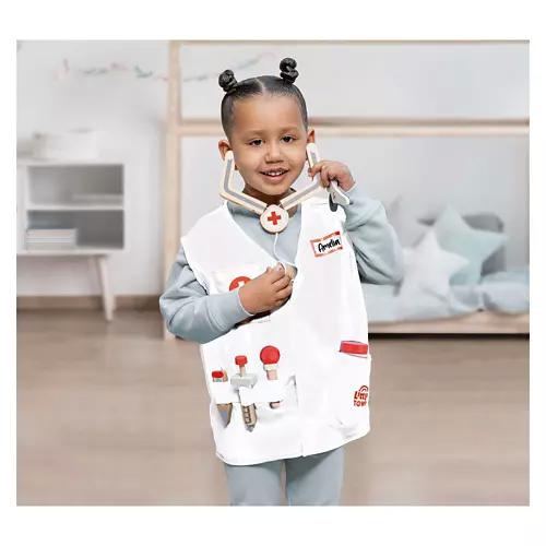 Kids Wooden Roleplay Vest - Doctor