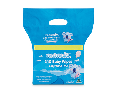 Mamia Baby Wipes 3 x 80pk