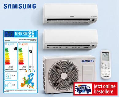 SAMSUNG Inverter-Split-Klimagerät Dual mit Wi-Fi