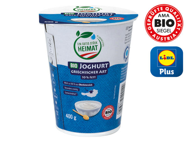 Bio Joghurt nach griechischer Art