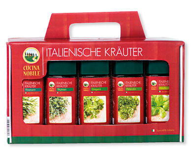 Herbes aromatiques italiennes dans une boîte CUCINA NOBILE