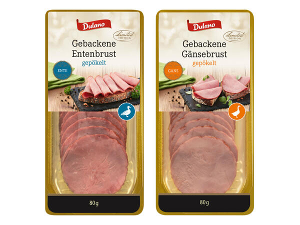 Gebackene Enten- oder Gänsebrust