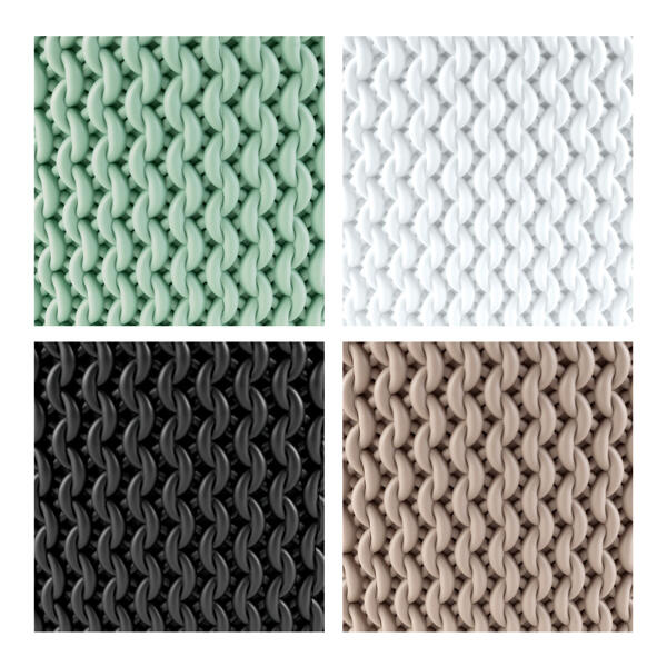 Strickoptik-Blumentöpfe