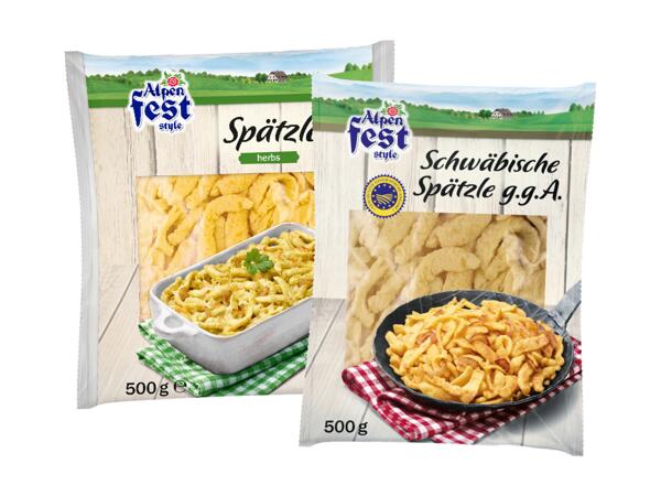 Herbs Spätzle or Schwäbische Spätzle PGI