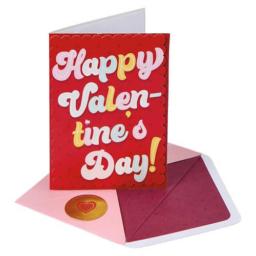 5" x 7" Valentine's Day Card - Conversation Hearts