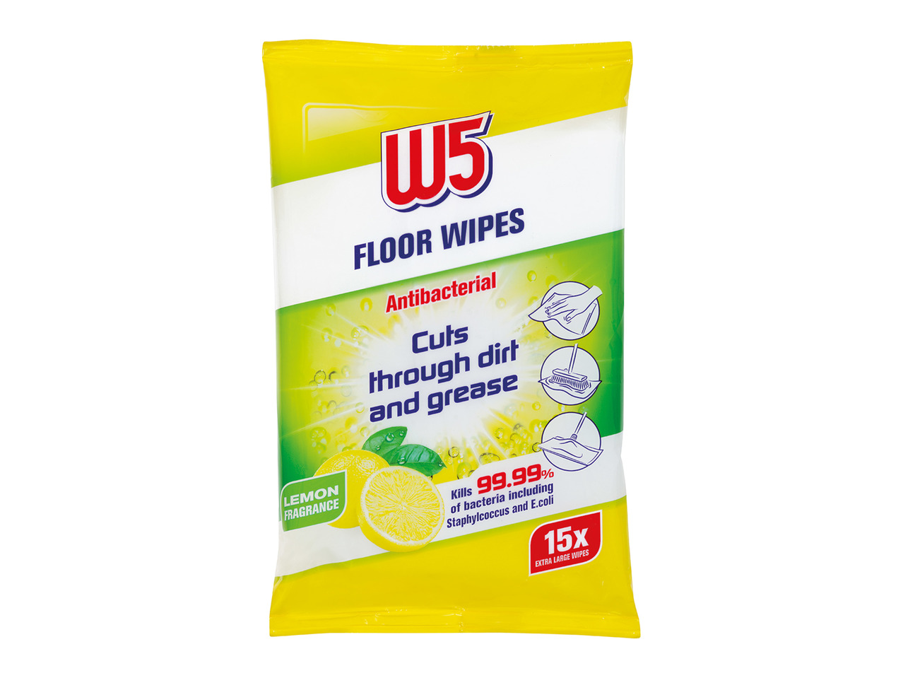 W5 Antibacterial Floor Wipes