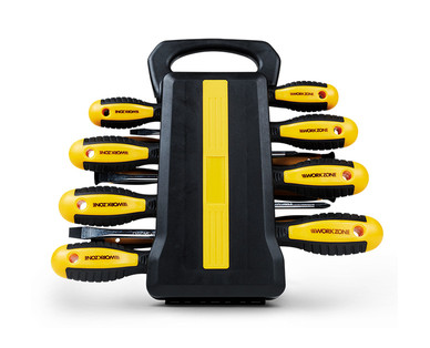 WORKZONE 45-Piece Screwdriver Set with Storage Rack