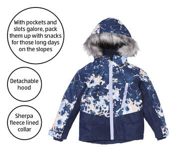 Children's Snow Jacket - Pink, Printed or Lilac