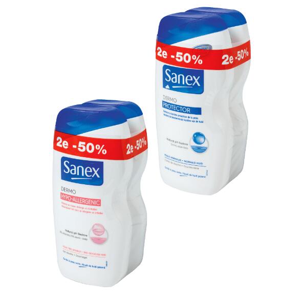Sanex douchegel, 2-pack