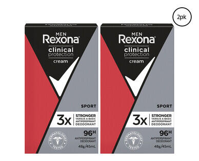 Rexona Clinical Protection Cream Antiperspirant Deodorant 2 x 48g