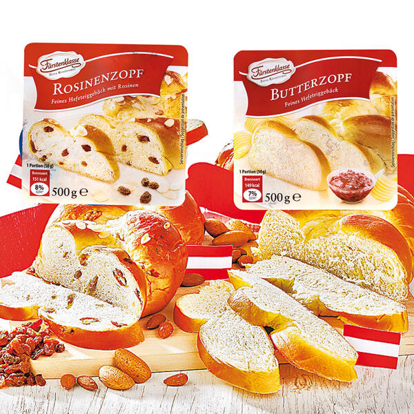 Rosinen-/ Butterzopf