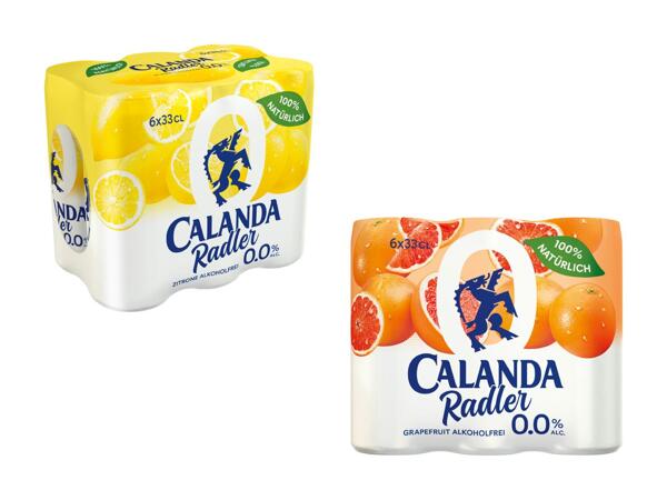 Radler 0,0% sans alcool Calanda