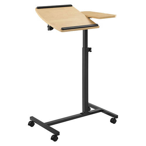 Rolling Laptop Desk, Beige