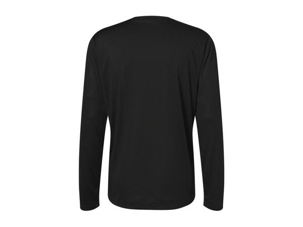 CRIVIT Men's Black Long Sleeve Sports Top