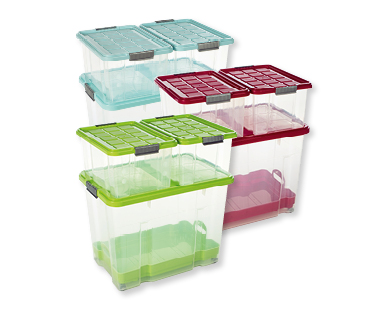 Grandes boîtes empilables, 4 pièces EASY HOME(R)