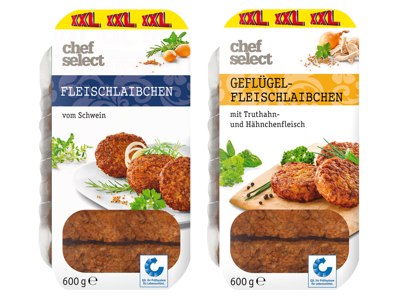 CHEF SELECT Fleischlaibchen 500 g + 100 g gratis