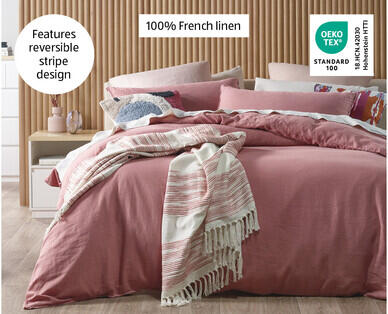 French Linen Quilt Cover Set King Size