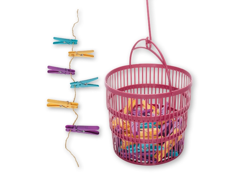 AQUAPUR Clothes Pegs/ Peg Basket