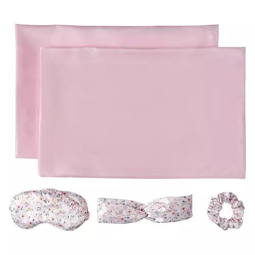 Silky Soft Satin Gift Set, Pink