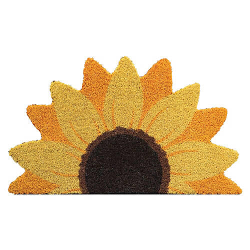 18" x 30" Spring Coir Mat - Sunflower Slice