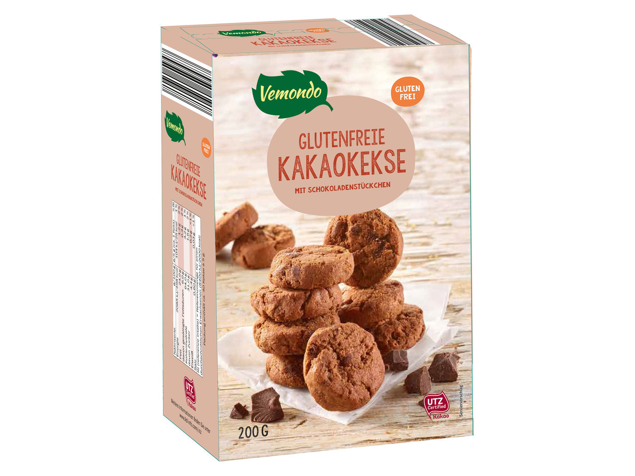 VEMONDO Glutenfreie Kakaokekse
