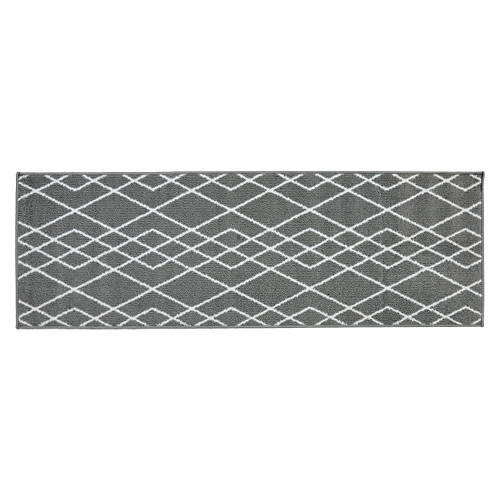 2' x 6 ' Utility Runner - Gray Geometric