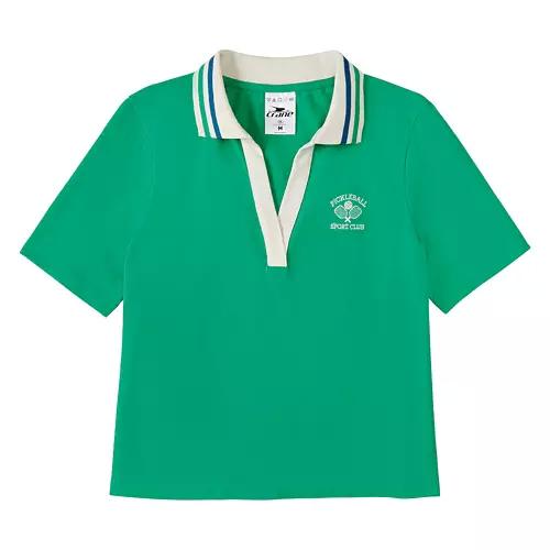 Ladies Pickleball Top - Green, M