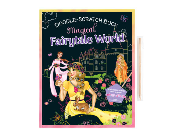 Kids' Christmas Scratch Art Book