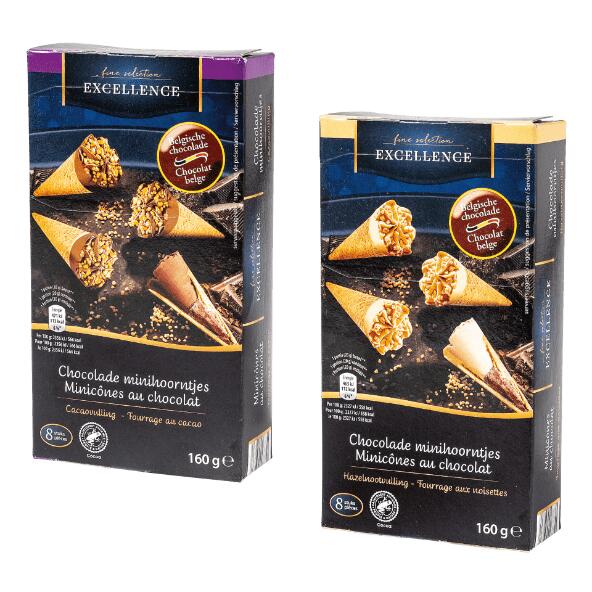 EXCELLENCE(R) 				Minicornets au chocolat