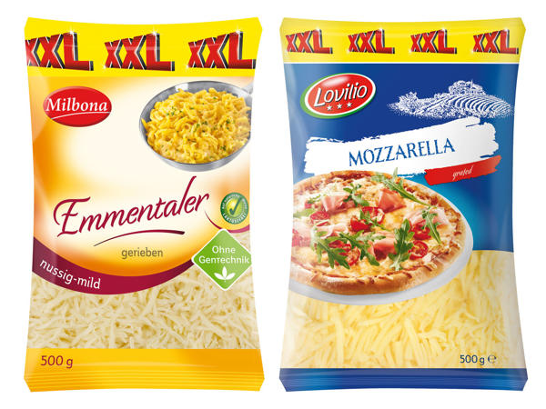 LOVILIO/MILBONA Käse gerieben 500 g