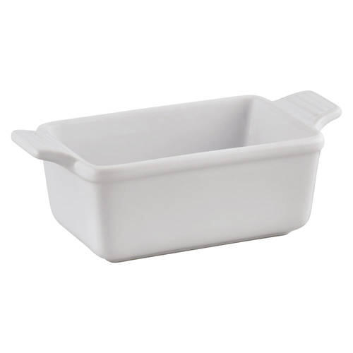Mini Ceramic Baking Dish - Loaf, White