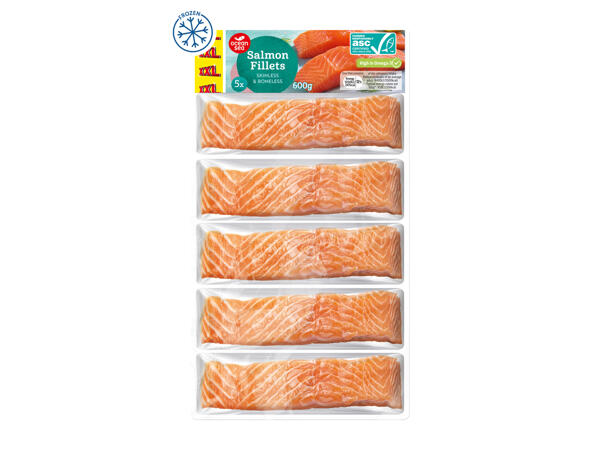 Ocean Sea Salmon Fillets Skinless & Boneless
